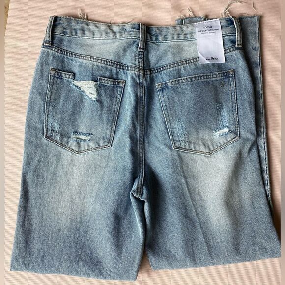 Sam Edelman Jeans Stiletto Straight High Rise Light Size 10 - Picture 4 of 8